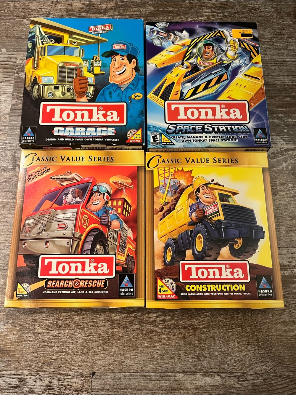 Tonka Classic Kids Toy Vehicle CD/PC Game Lot Of 4, untested